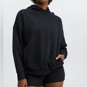 Fabletics Black Hoodie - side pockets and super soft!